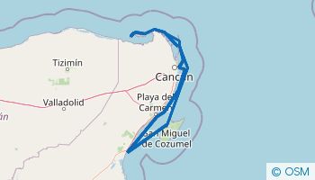 Itinarario De Navegación Desde Cancún