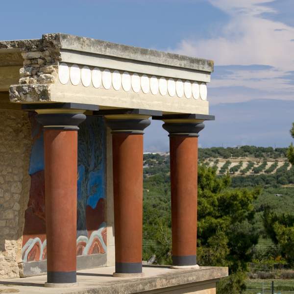 El yacimiento arqueológico cretense de Knossos