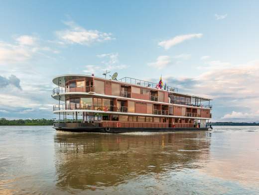 El Amazonas a bordo del Manatee