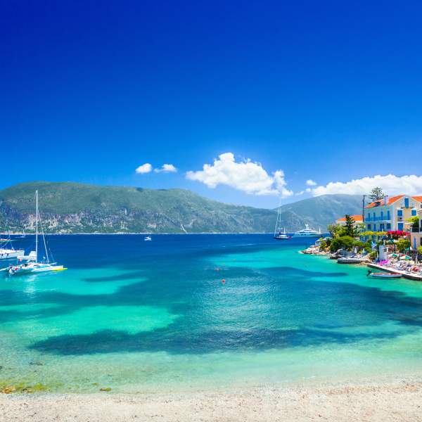 Fiskardo, el puerto más lejano al norte de Cefalonia