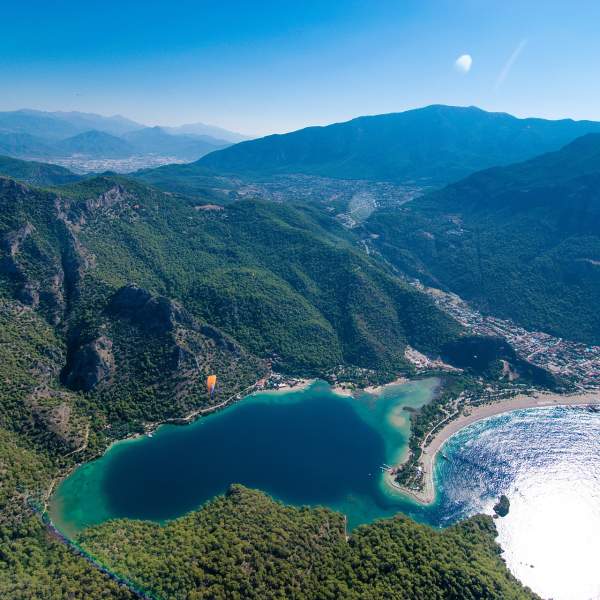 La bonita bahía de Oludeniz