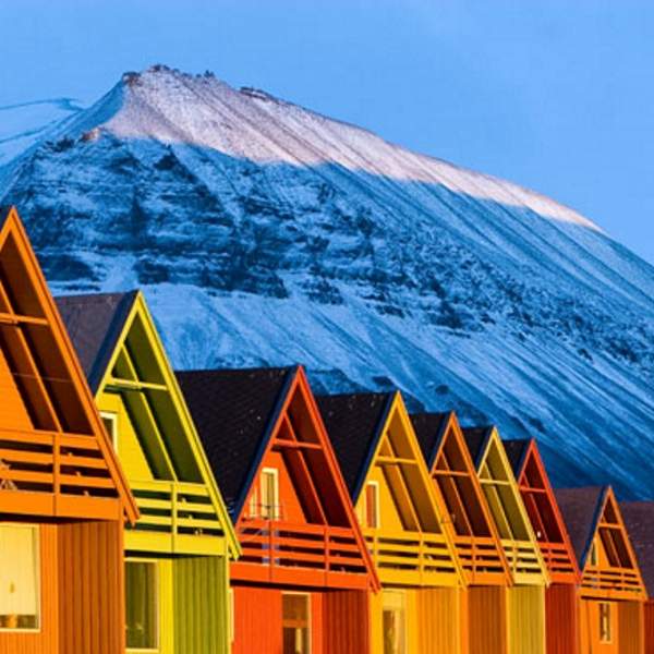 Las casas coloridas de Longyearbyen