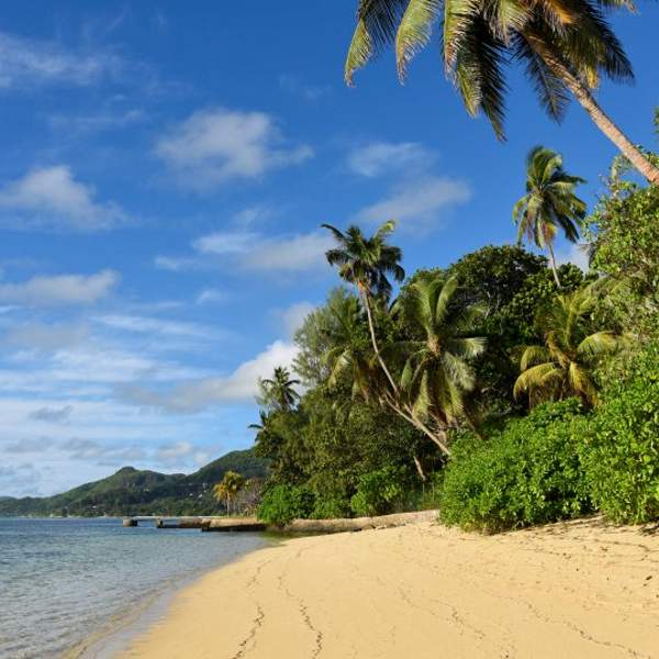 La playa de Mahé