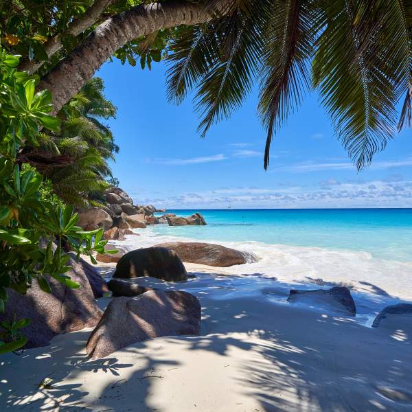 La playa de Digue