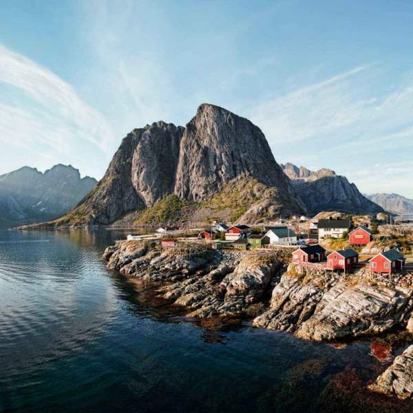 Vista de Hamnoy en las islas Lofoten