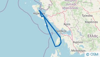 Navegación de Corfú a Lefkada