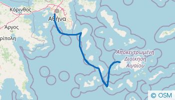 Itinerario desde Atenas a Paros