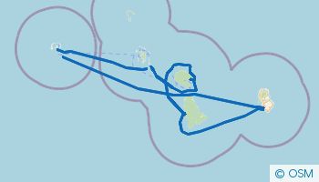 Itinerario a vela en Polinesia