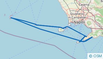 Itinerario de navegación en la Costa Amalfitana