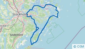 Itinerario de navegación en velero con salida desde Estocolmo