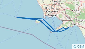 Itinerario de navegación por la Costa Amalfitana