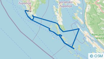 Itinerario de navegación en Pula 